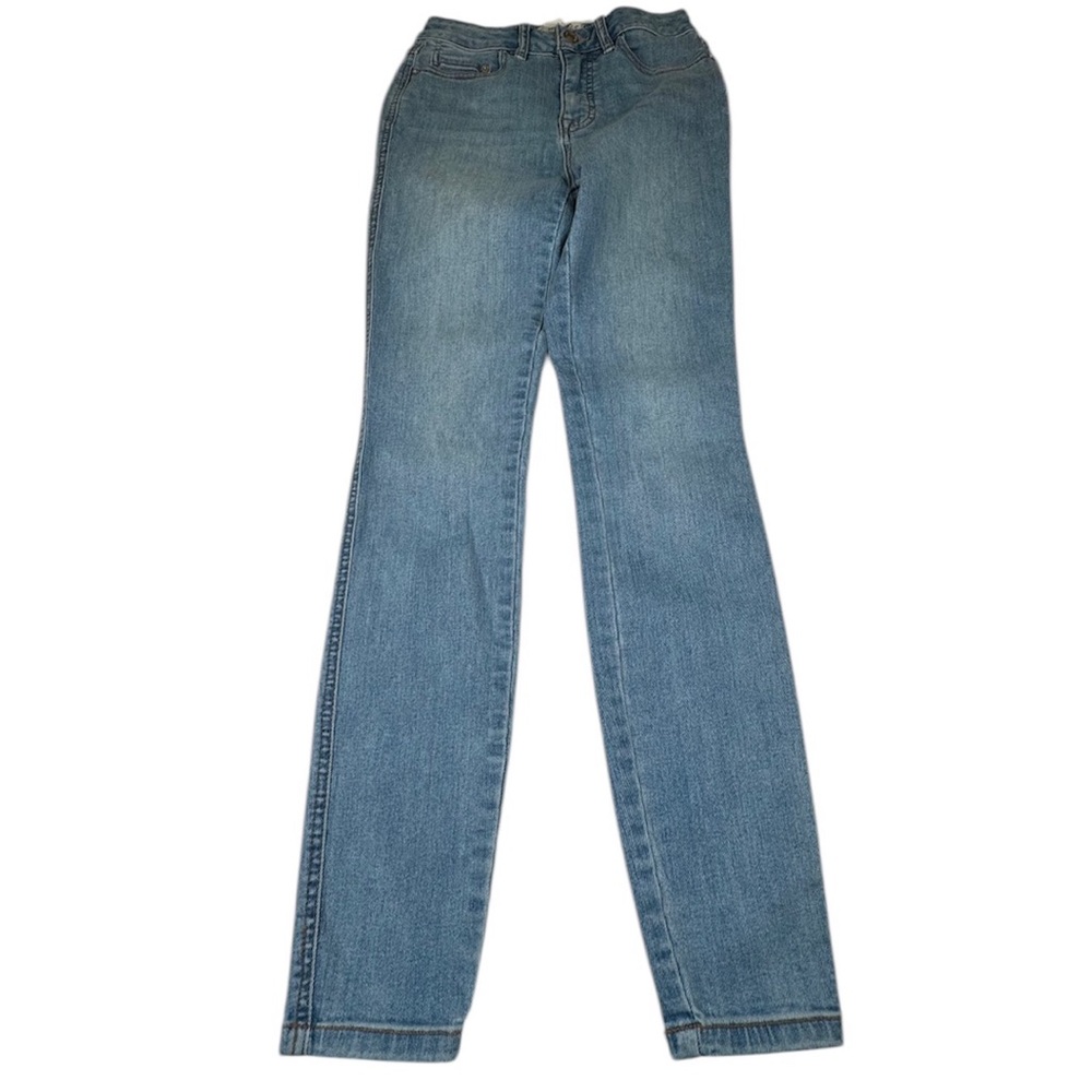 !!!!!! SOLD !!!!!!! Size 26 Blue Cotton Straight Leg Pants Regular Skinny